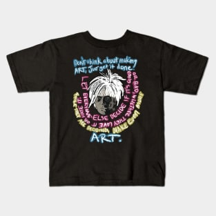 Warhol Make Art CMYK Color Kids T-Shirt